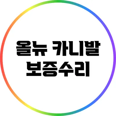 올뉴 카니발 보증수리